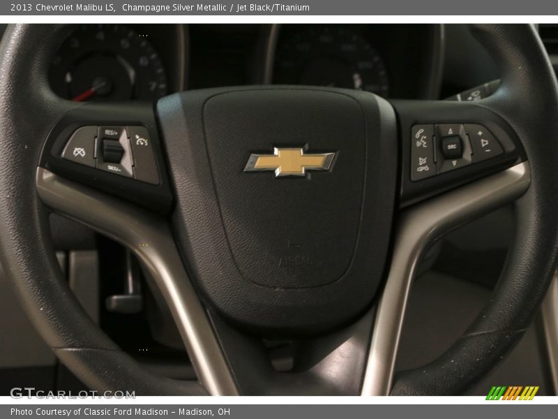 Champagne Silver Metallic / Jet Black/Titanium 2013 Chevrolet Malibu LS
