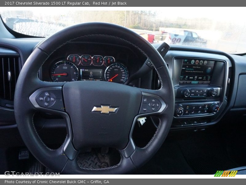 Red Hot / Jet Black 2017 Chevrolet Silverado 1500 LT Regular Cab