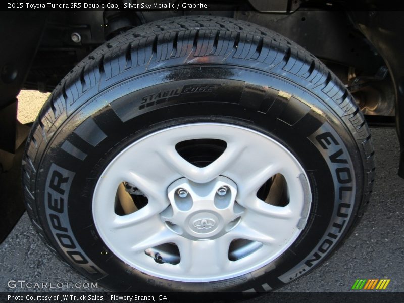 Silver Sky Metallic / Graphite 2015 Toyota Tundra SR5 Double Cab