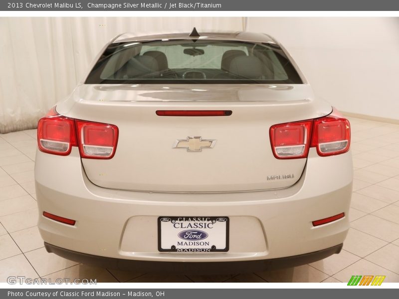 Champagne Silver Metallic / Jet Black/Titanium 2013 Chevrolet Malibu LS