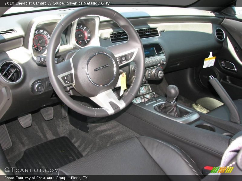 Silver Ice Metallic / Gray 2010 Chevrolet Camaro SS Coupe
