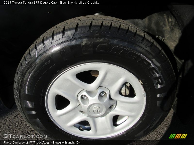 Silver Sky Metallic / Graphite 2015 Toyota Tundra SR5 Double Cab