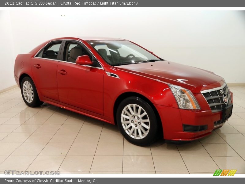 Crystal Red Tintcoat / Light Titanium/Ebony 2011 Cadillac CTS 3.0 Sedan