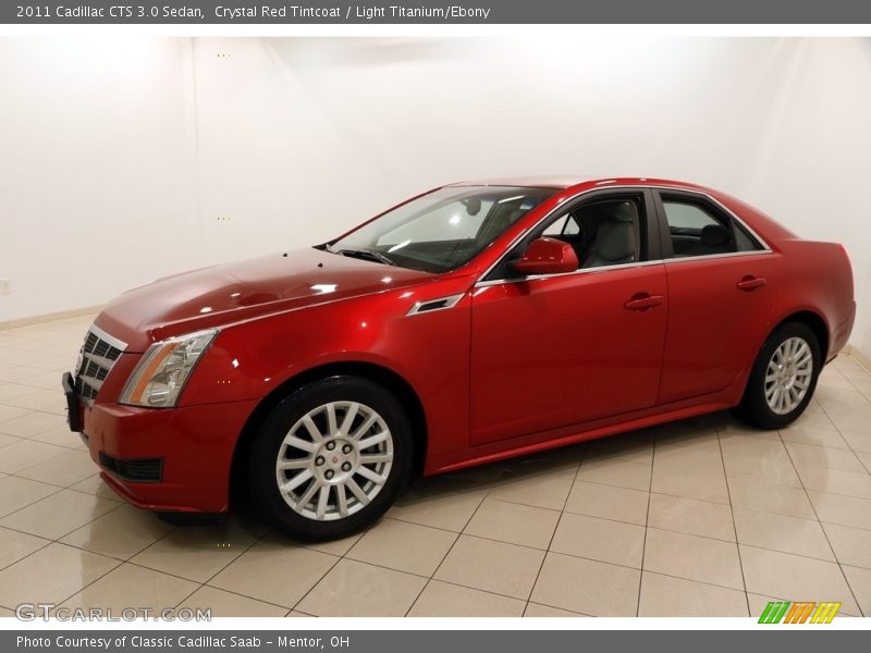 Crystal Red Tintcoat / Light Titanium/Ebony 2011 Cadillac CTS 3.0 Sedan