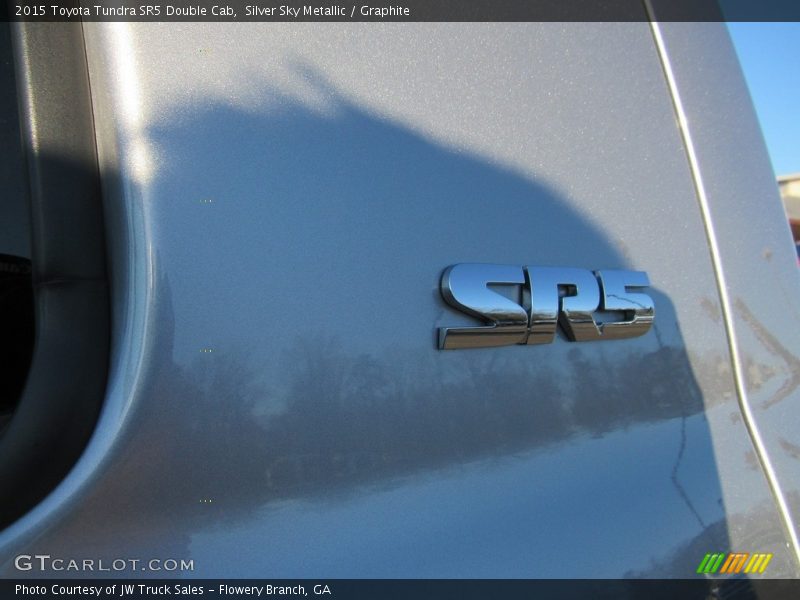 Silver Sky Metallic / Graphite 2015 Toyota Tundra SR5 Double Cab
