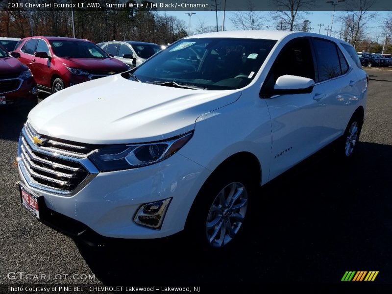 Summit White / Jet Black/­Cinnamon 2018 Chevrolet Equinox LT AWD