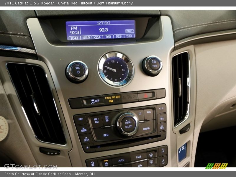 Crystal Red Tintcoat / Light Titanium/Ebony 2011 Cadillac CTS 3.0 Sedan