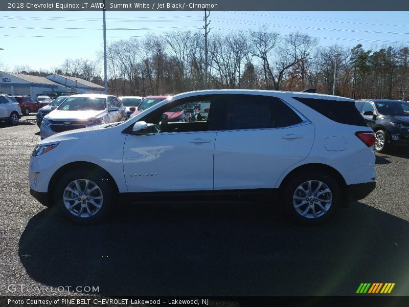 Summit White / Jet Black/­Cinnamon 2018 Chevrolet Equinox LT AWD