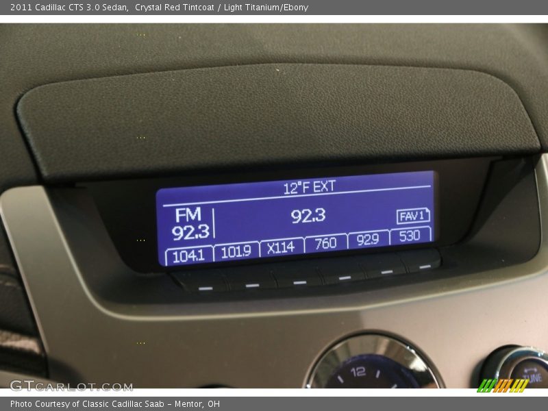 Crystal Red Tintcoat / Light Titanium/Ebony 2011 Cadillac CTS 3.0 Sedan