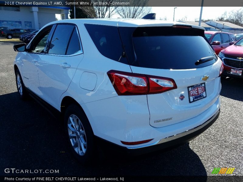 Summit White / Jet Black/­Cinnamon 2018 Chevrolet Equinox LT AWD