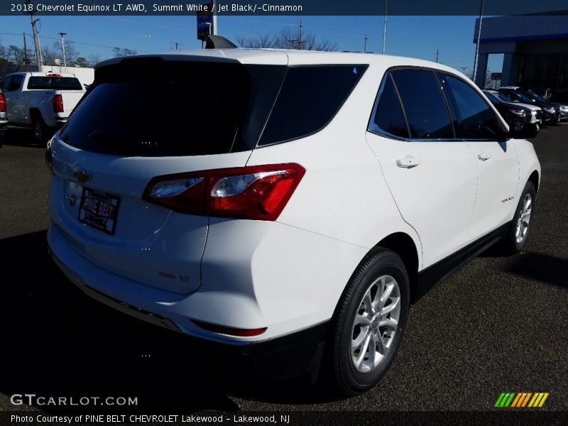 Summit White / Jet Black/­Cinnamon 2018 Chevrolet Equinox LT AWD