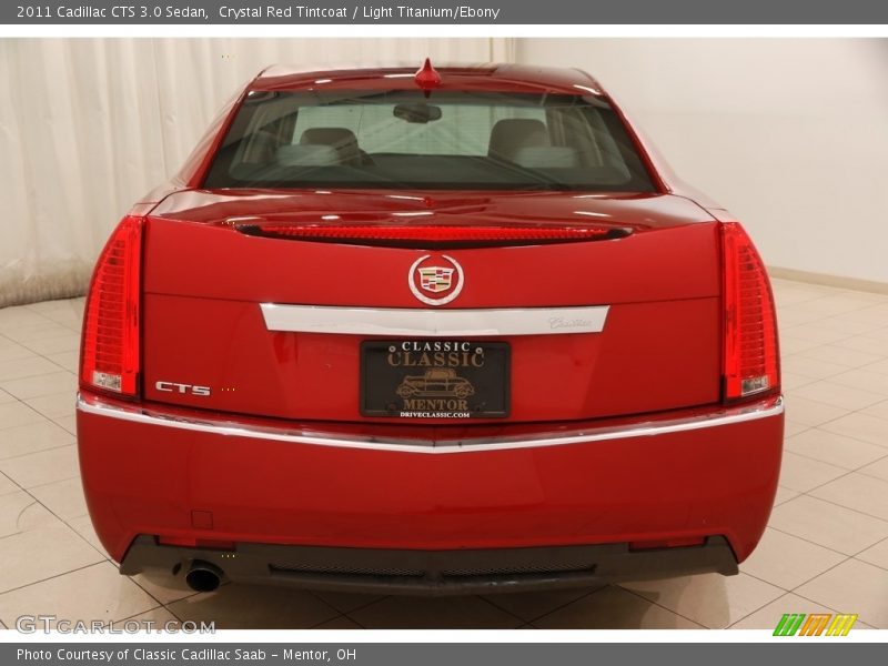 Crystal Red Tintcoat / Light Titanium/Ebony 2011 Cadillac CTS 3.0 Sedan