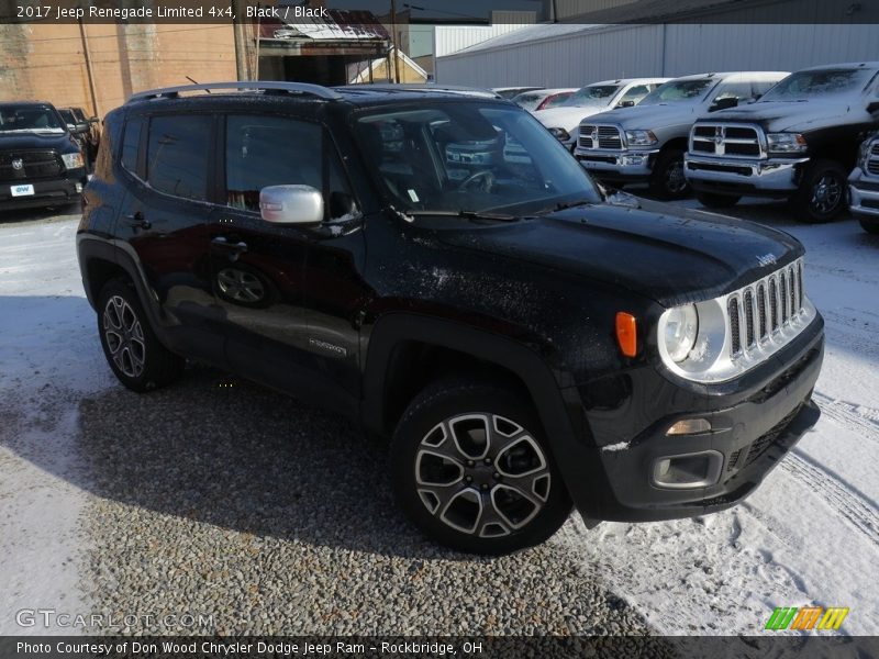 Black / Black 2017 Jeep Renegade Limited 4x4