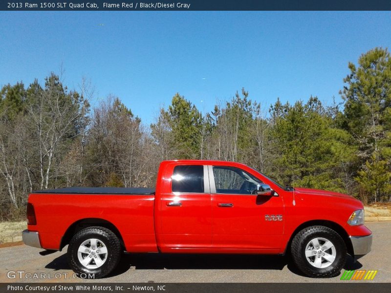 Flame Red / Black/Diesel Gray 2013 Ram 1500 SLT Quad Cab