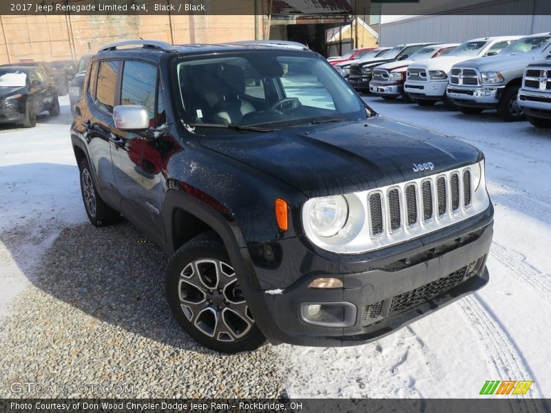 Black / Black 2017 Jeep Renegade Limited 4x4