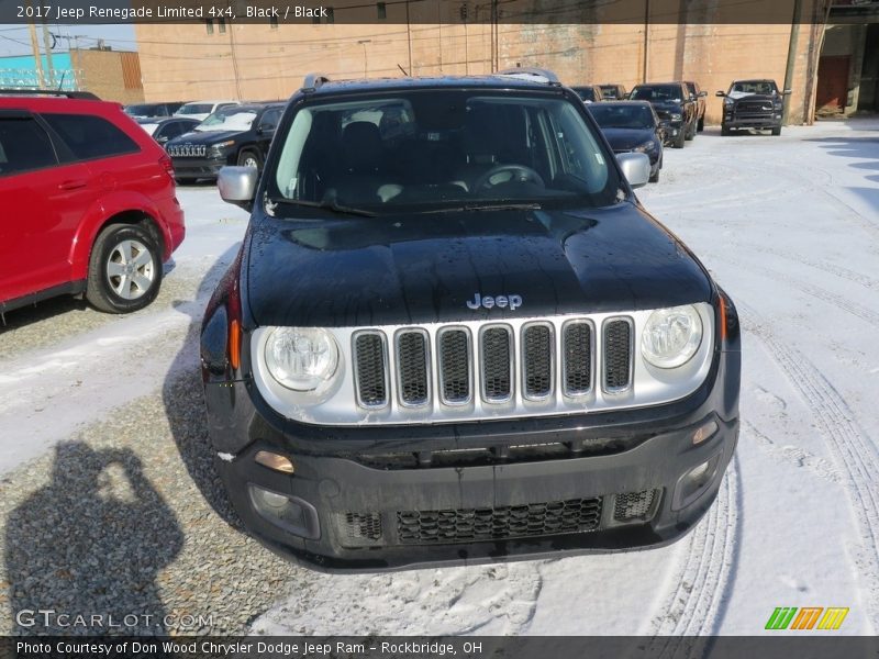 Black / Black 2017 Jeep Renegade Limited 4x4
