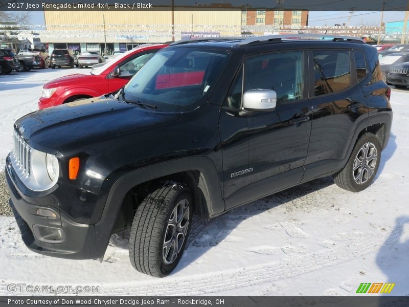 Black / Black 2017 Jeep Renegade Limited 4x4