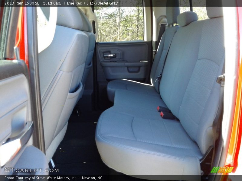 Flame Red / Black/Diesel Gray 2013 Ram 1500 SLT Quad Cab
