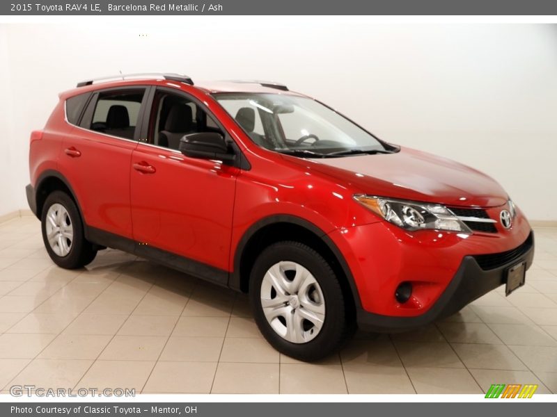 Barcelona Red Metallic / Ash 2015 Toyota RAV4 LE