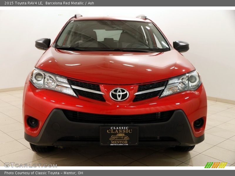 Barcelona Red Metallic / Ash 2015 Toyota RAV4 LE