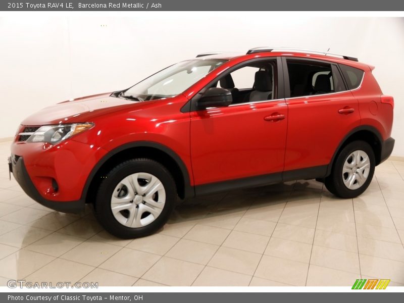 Barcelona Red Metallic / Ash 2015 Toyota RAV4 LE