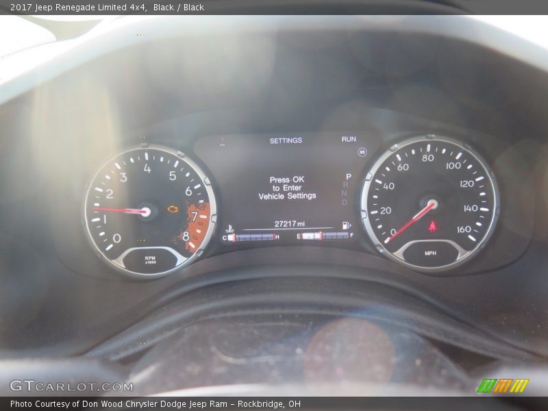 Black / Black 2017 Jeep Renegade Limited 4x4