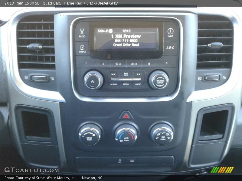 Flame Red / Black/Diesel Gray 2013 Ram 1500 SLT Quad Cab