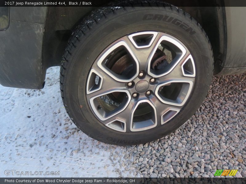 Black / Black 2017 Jeep Renegade Limited 4x4