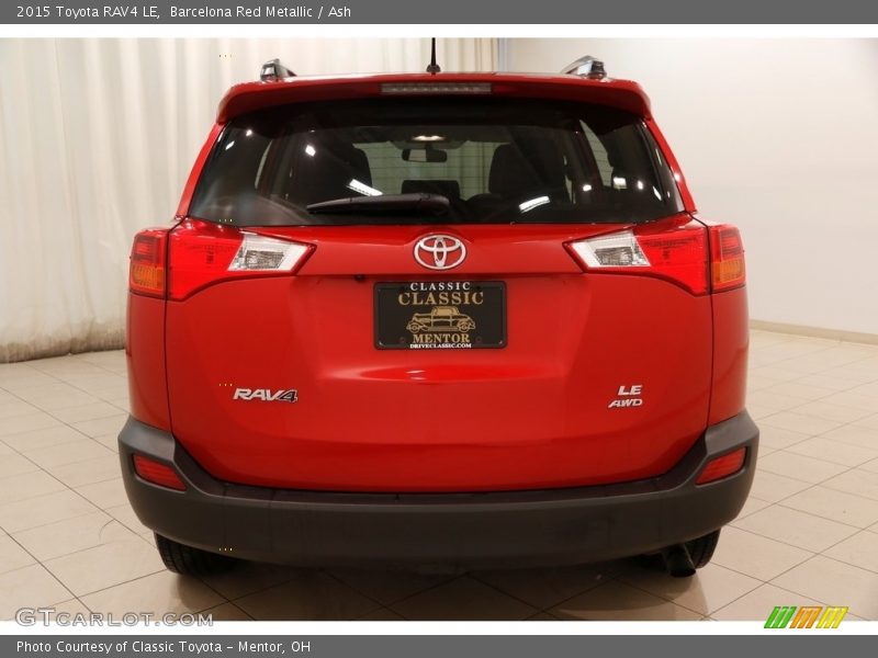 Barcelona Red Metallic / Ash 2015 Toyota RAV4 LE