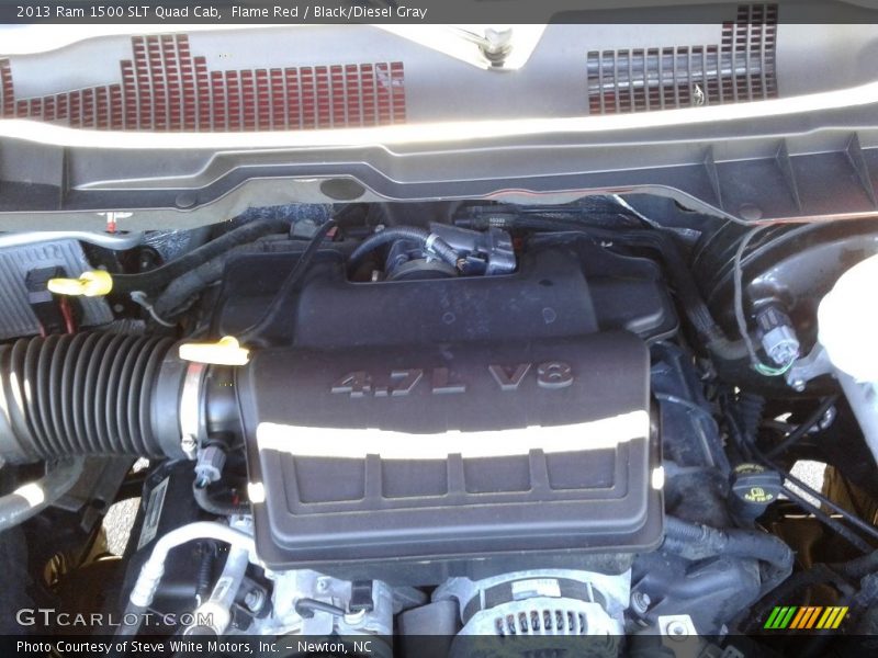Flame Red / Black/Diesel Gray 2013 Ram 1500 SLT Quad Cab