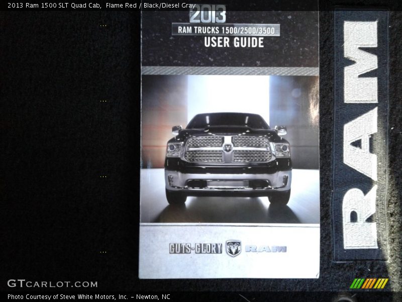Flame Red / Black/Diesel Gray 2013 Ram 1500 SLT Quad Cab