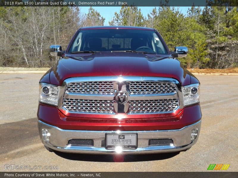 Delmonico Red Pearl / Black 2018 Ram 1500 Laramie Quad Cab 4x4