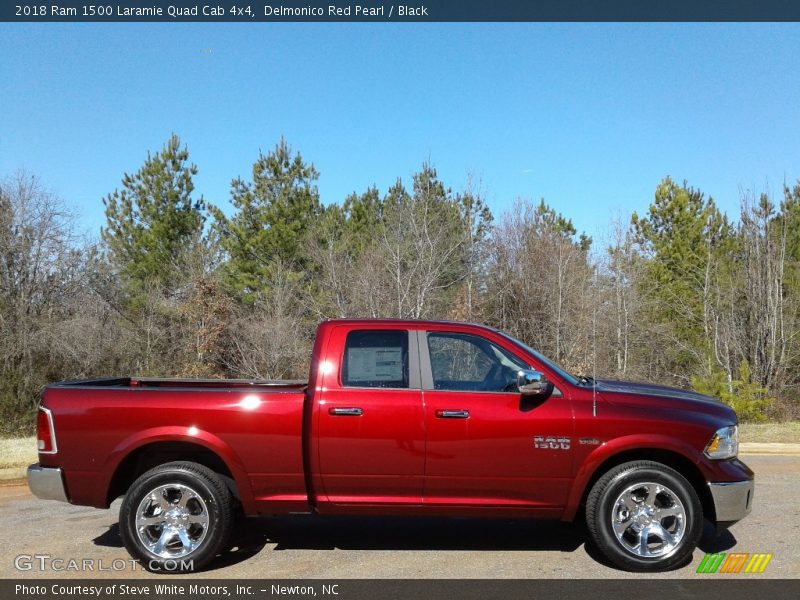 Delmonico Red Pearl / Black 2018 Ram 1500 Laramie Quad Cab 4x4