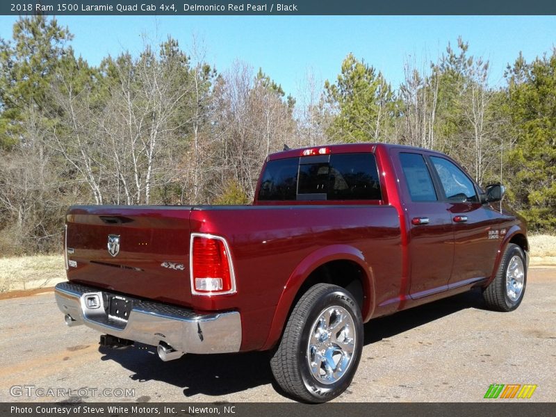 Delmonico Red Pearl / Black 2018 Ram 1500 Laramie Quad Cab 4x4
