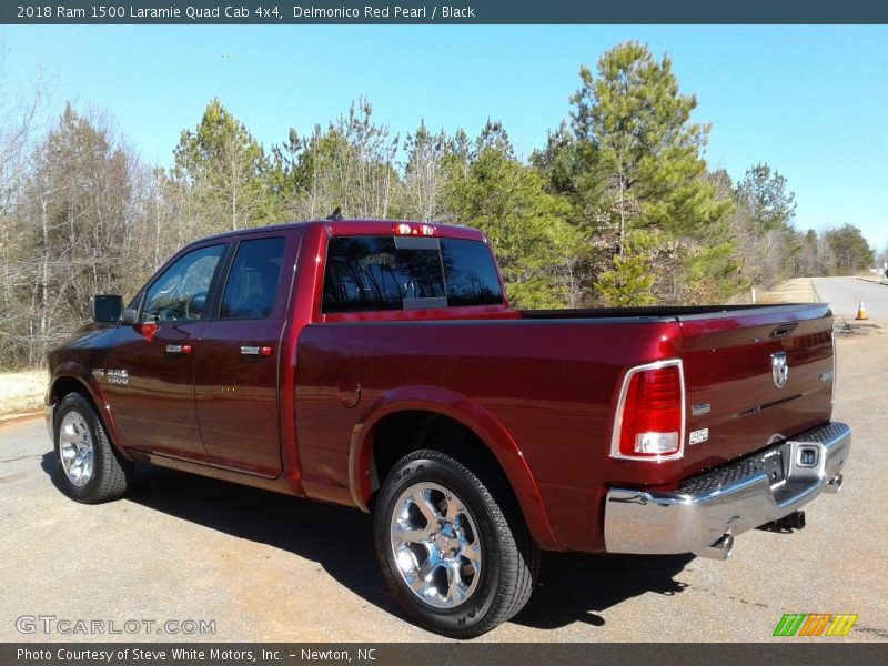 Delmonico Red Pearl / Black 2018 Ram 1500 Laramie Quad Cab 4x4