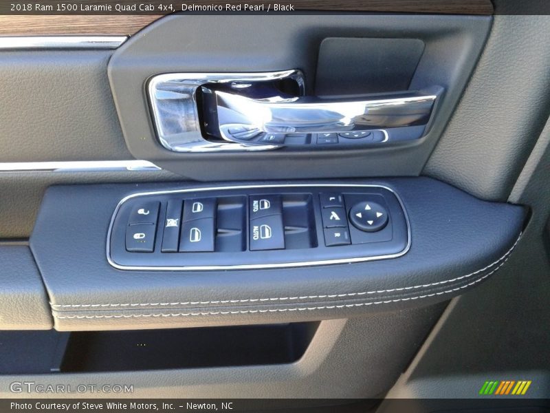 Delmonico Red Pearl / Black 2018 Ram 1500 Laramie Quad Cab 4x4