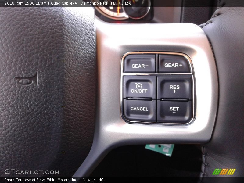 Delmonico Red Pearl / Black 2018 Ram 1500 Laramie Quad Cab 4x4