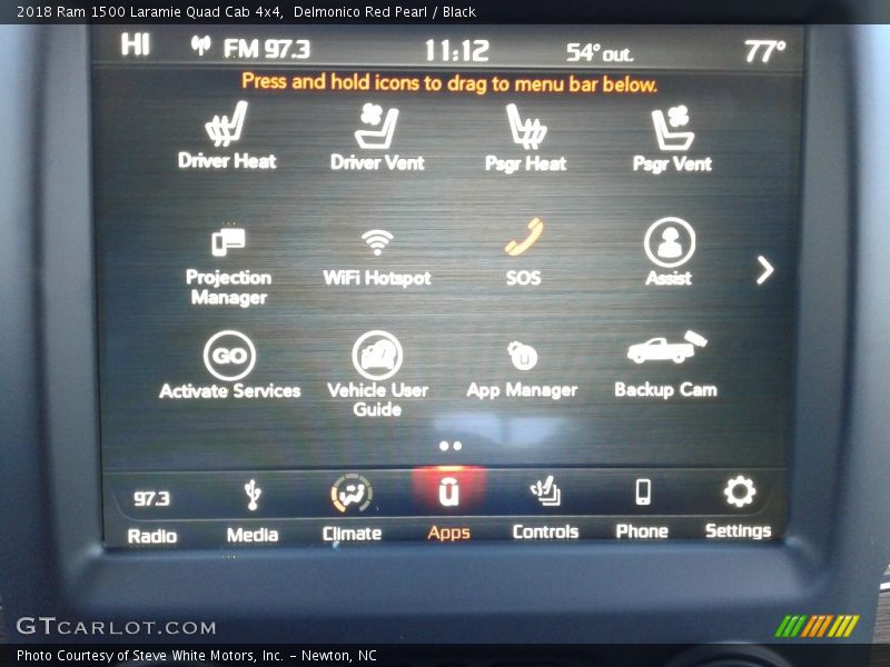 Delmonico Red Pearl / Black 2018 Ram 1500 Laramie Quad Cab 4x4