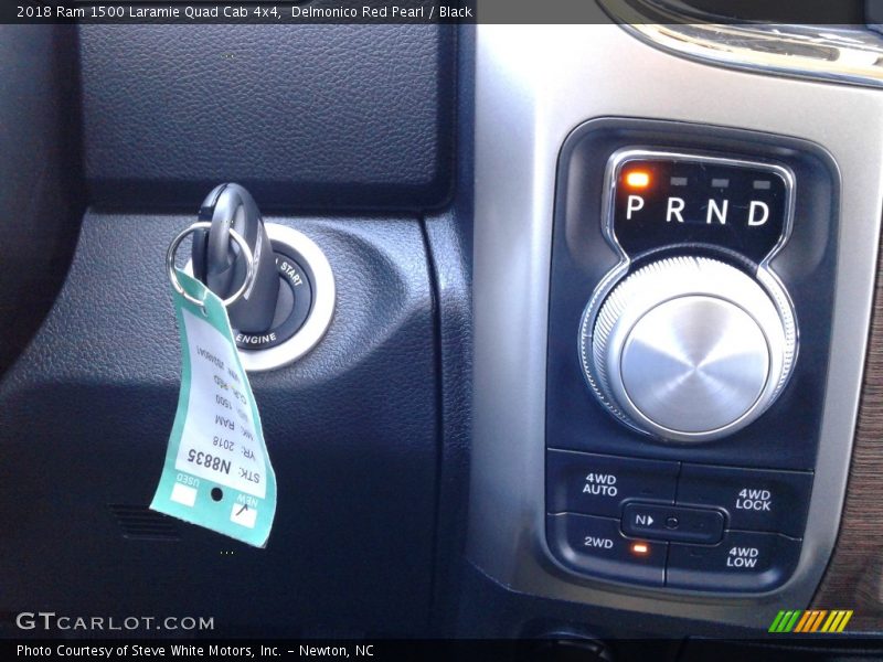 Delmonico Red Pearl / Black 2018 Ram 1500 Laramie Quad Cab 4x4