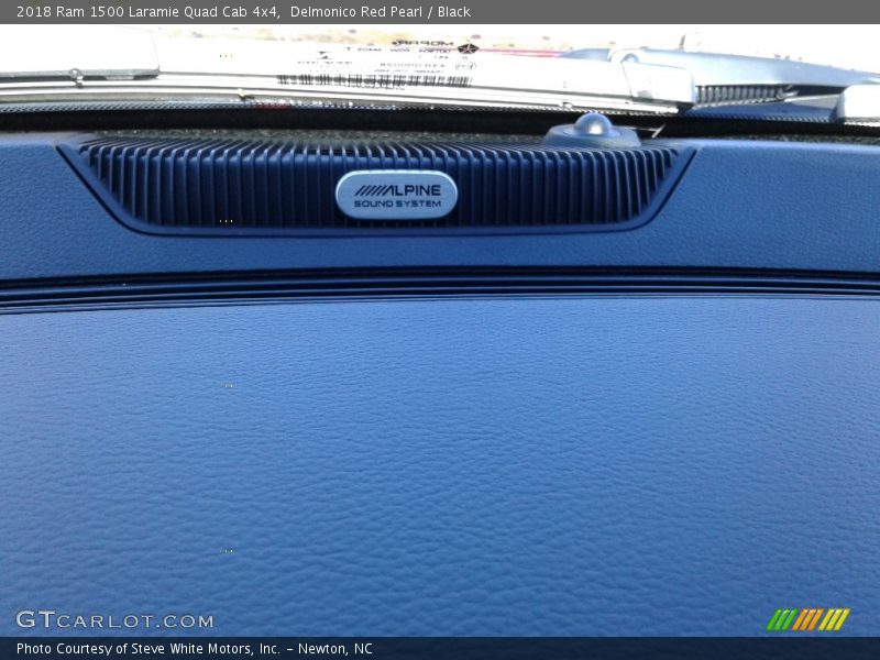 Delmonico Red Pearl / Black 2018 Ram 1500 Laramie Quad Cab 4x4