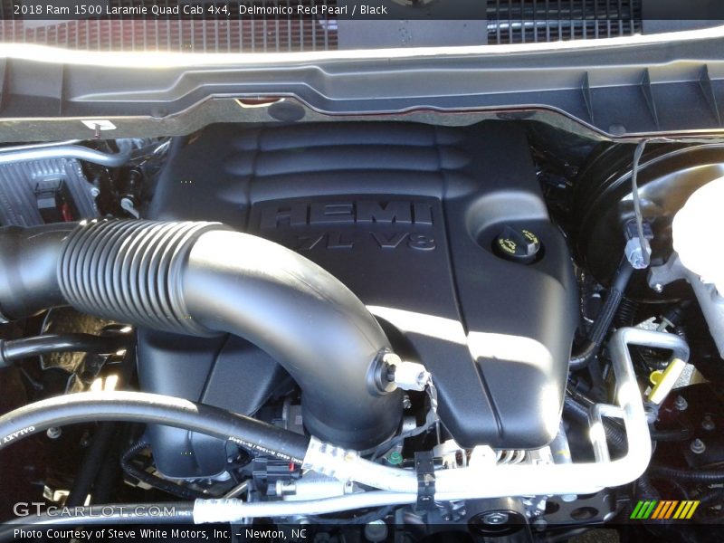 Delmonico Red Pearl / Black 2018 Ram 1500 Laramie Quad Cab 4x4