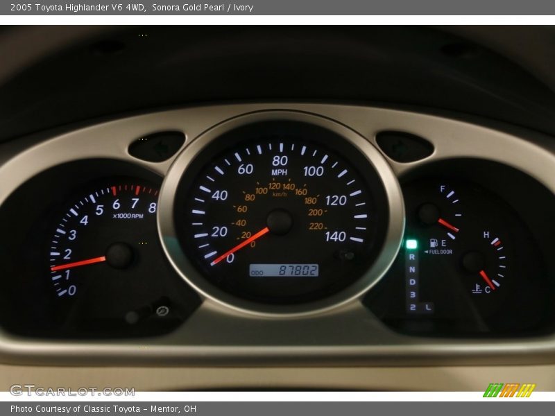 Sonora Gold Pearl / Ivory 2005 Toyota Highlander V6 4WD
