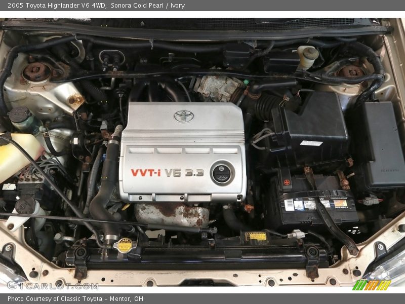 Sonora Gold Pearl / Ivory 2005 Toyota Highlander V6 4WD