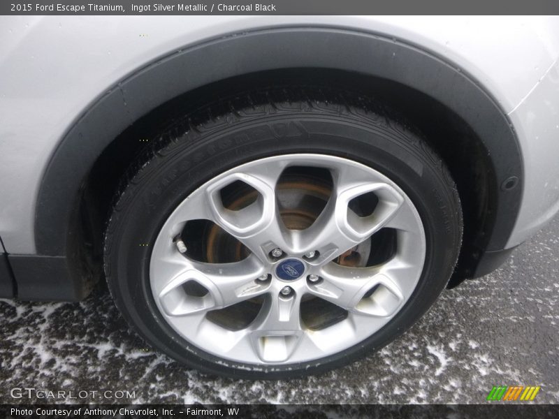 Ingot Silver Metallic / Charcoal Black 2015 Ford Escape Titanium