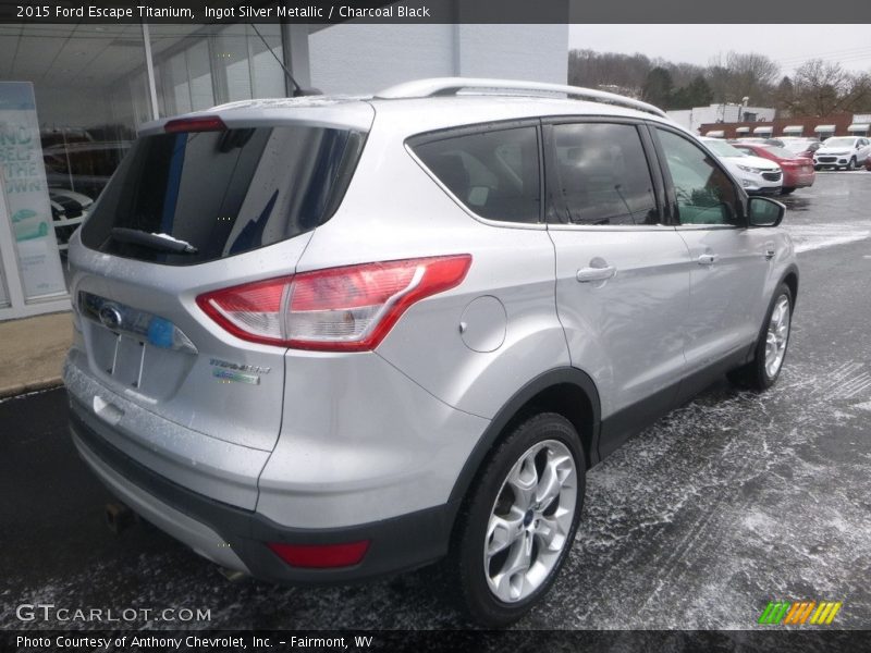 Ingot Silver Metallic / Charcoal Black 2015 Ford Escape Titanium