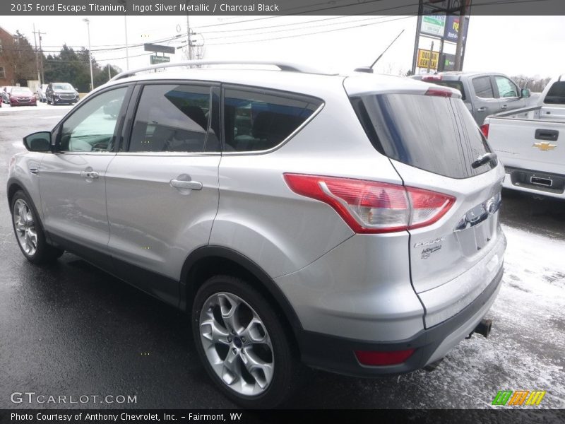 Ingot Silver Metallic / Charcoal Black 2015 Ford Escape Titanium