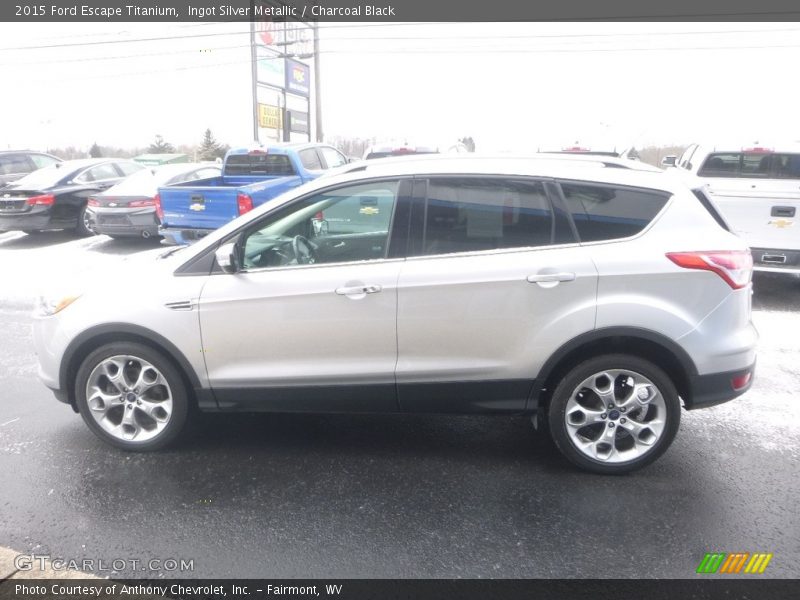 Ingot Silver Metallic / Charcoal Black 2015 Ford Escape Titanium