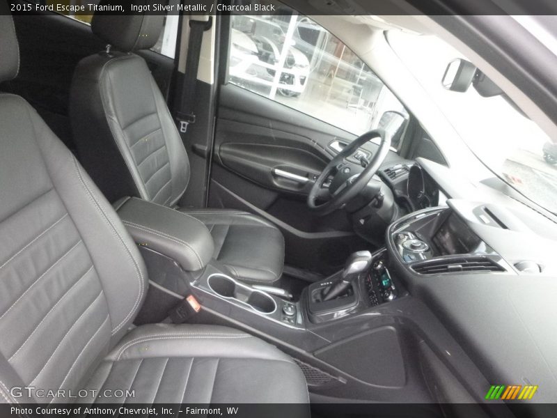 Ingot Silver Metallic / Charcoal Black 2015 Ford Escape Titanium