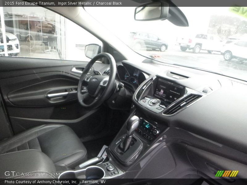 Ingot Silver Metallic / Charcoal Black 2015 Ford Escape Titanium
