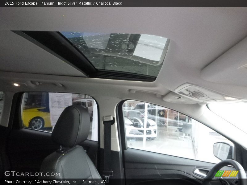Ingot Silver Metallic / Charcoal Black 2015 Ford Escape Titanium